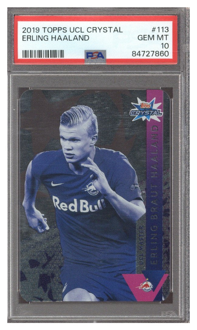 NYC - 2019 Topps UCL Erling Haaland #113 PSA 10