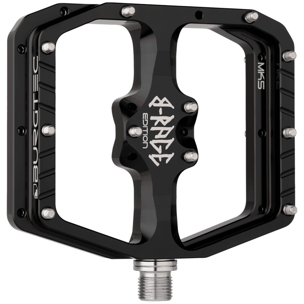 Burgtec Penthouse Flat MK5 Pedals - B-Rage Edition - Burgtec Black