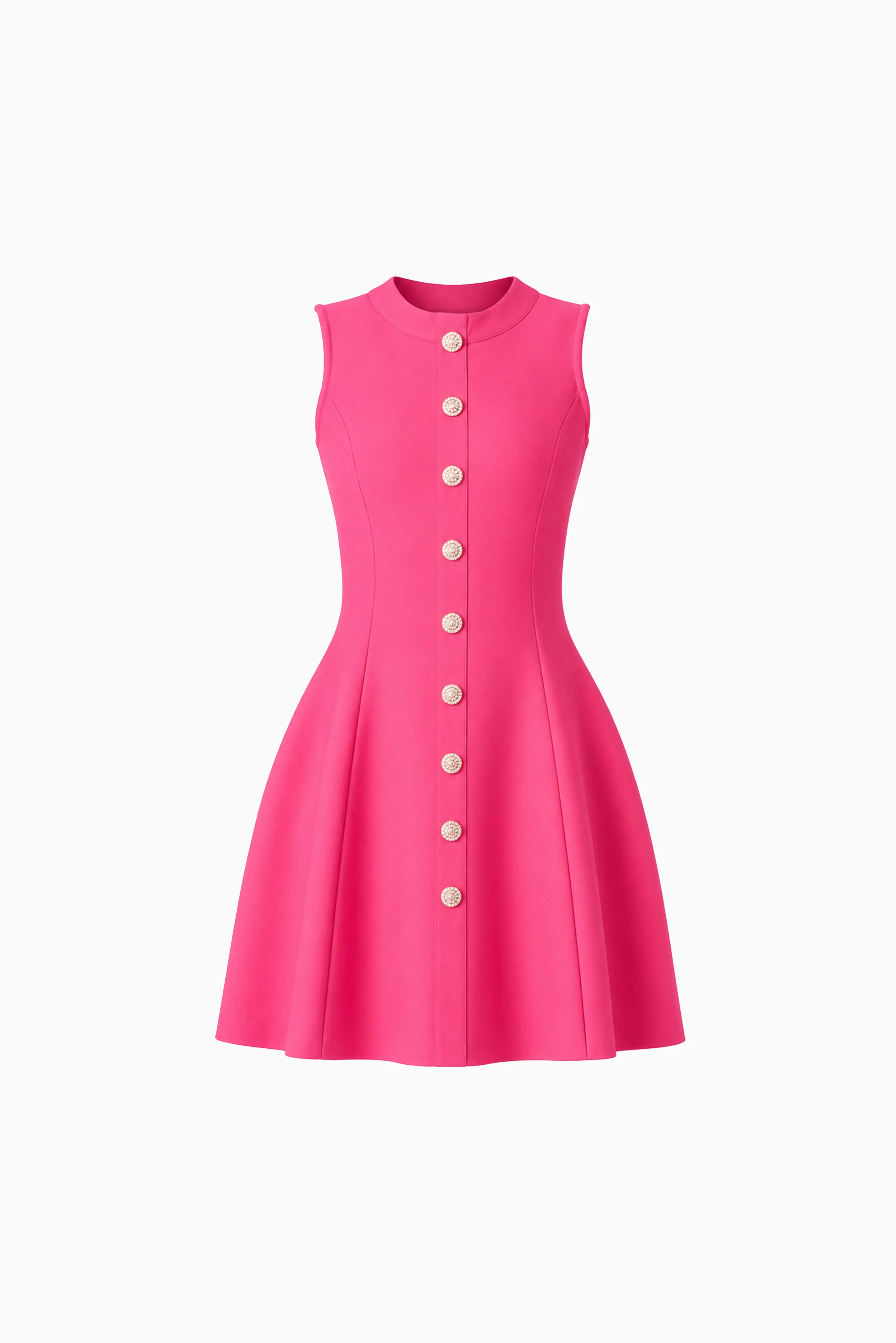 Opline Tulip Mini Dress in Hot Pink