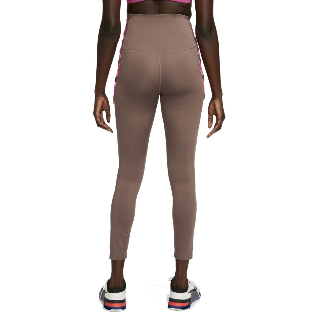 Nike One Dri-FIT High-Waisted 7/8 Novelty Tights Women - plum eclipse/pink glow/pink glow DX0006-291