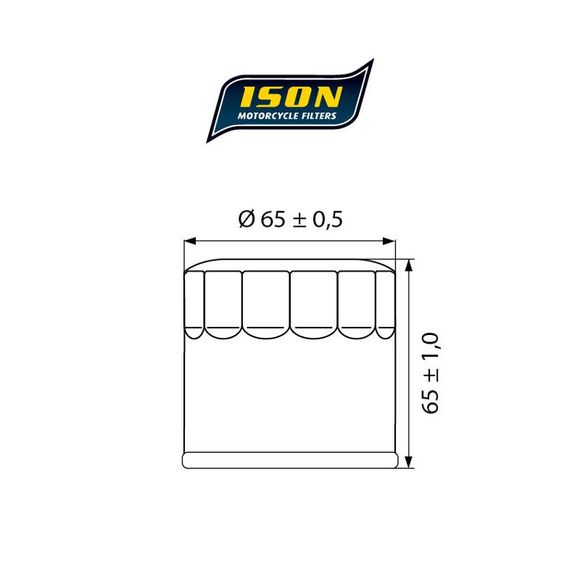 Ison 204 CANISTER Oil Filter Original TypeRef : ISON 204