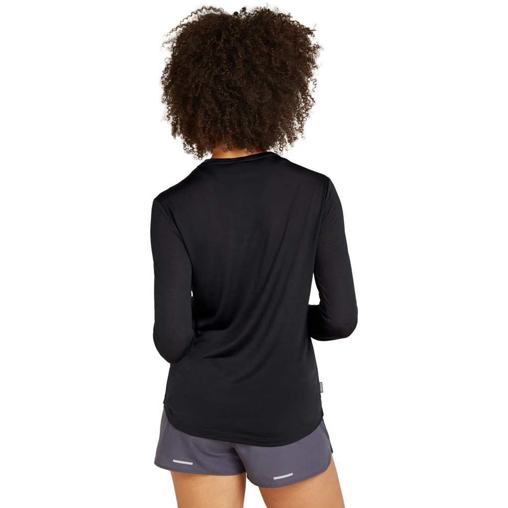 Icebreaker Merino 125 Cool-Lite™ Sphere III Long Sleeve Tee Women - Black