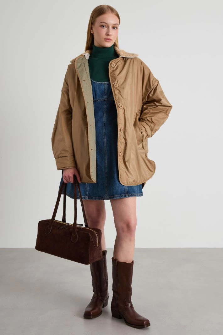 Denim mini dress - BLUE