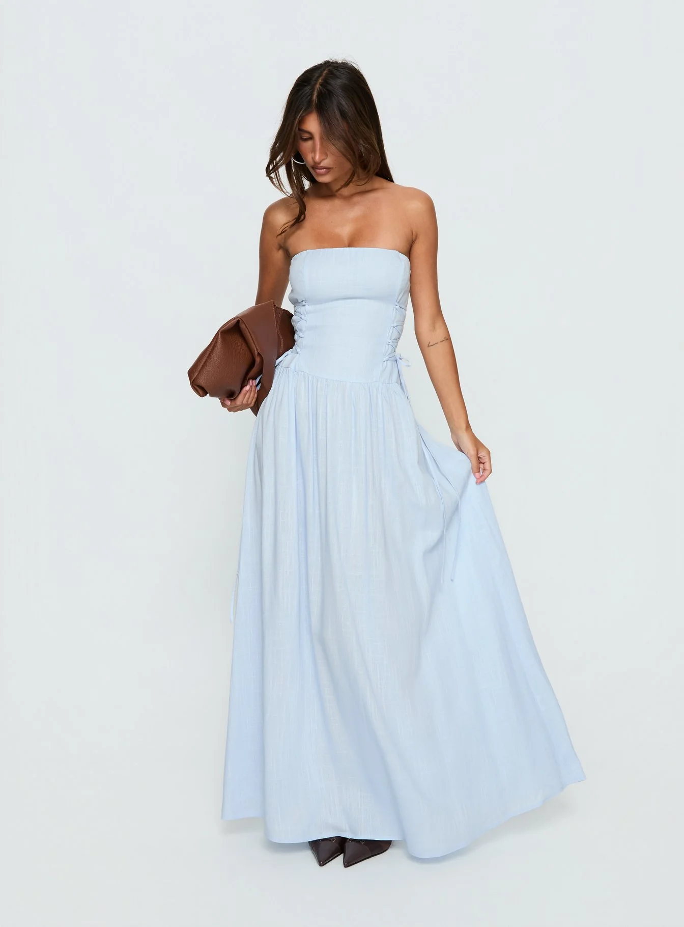 So Far So Good Maxi Dress Baby Blue