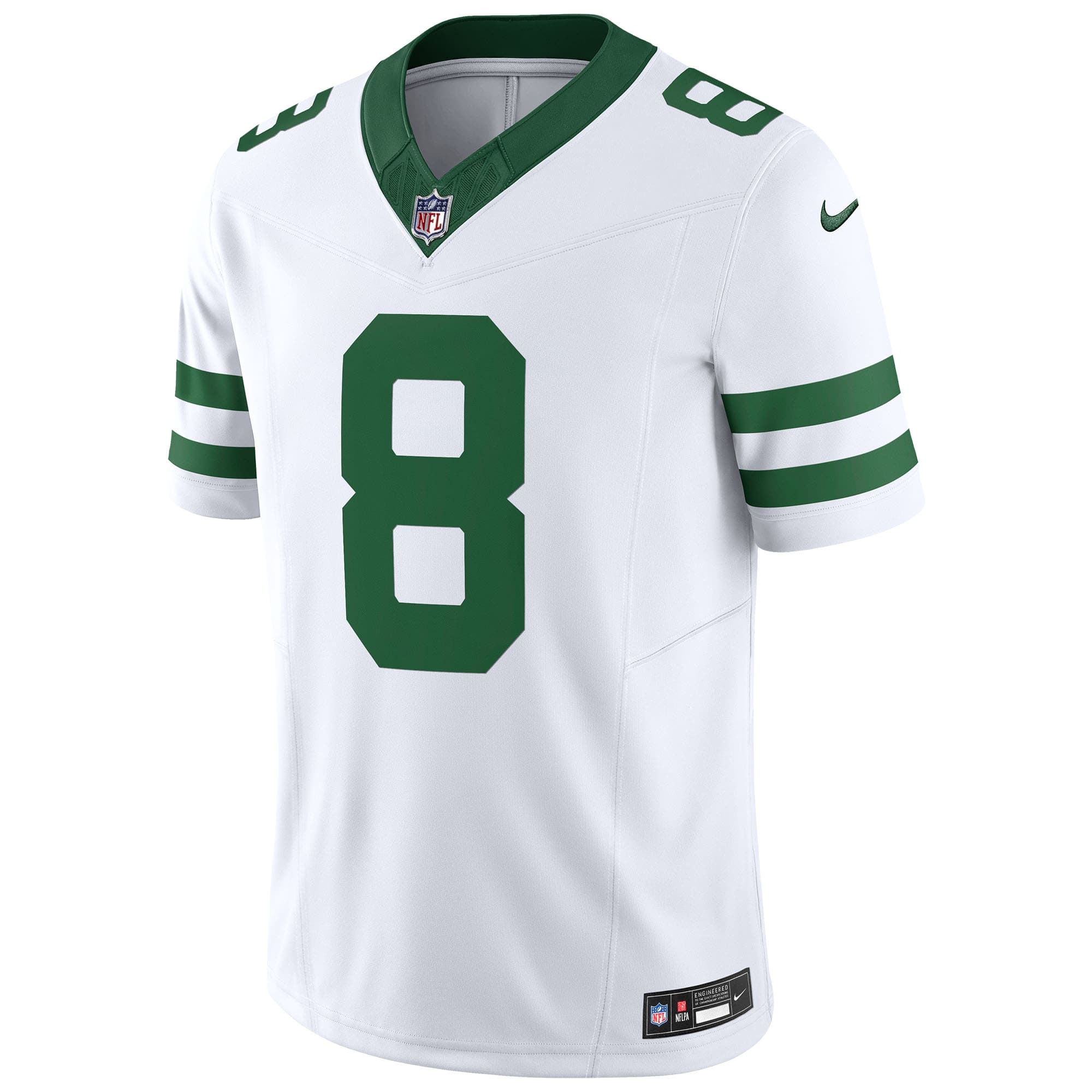 Aaron Rodgers #8 New York Jets Nike Vapor F.U.S.E. Limited NFL Jersey White