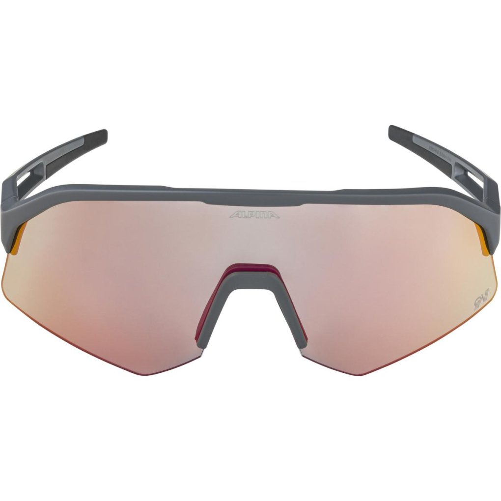 Alpina Sonic HR QV Glasses - midnight-grey matt/Quattroflex Varioflex mirror rainbow
