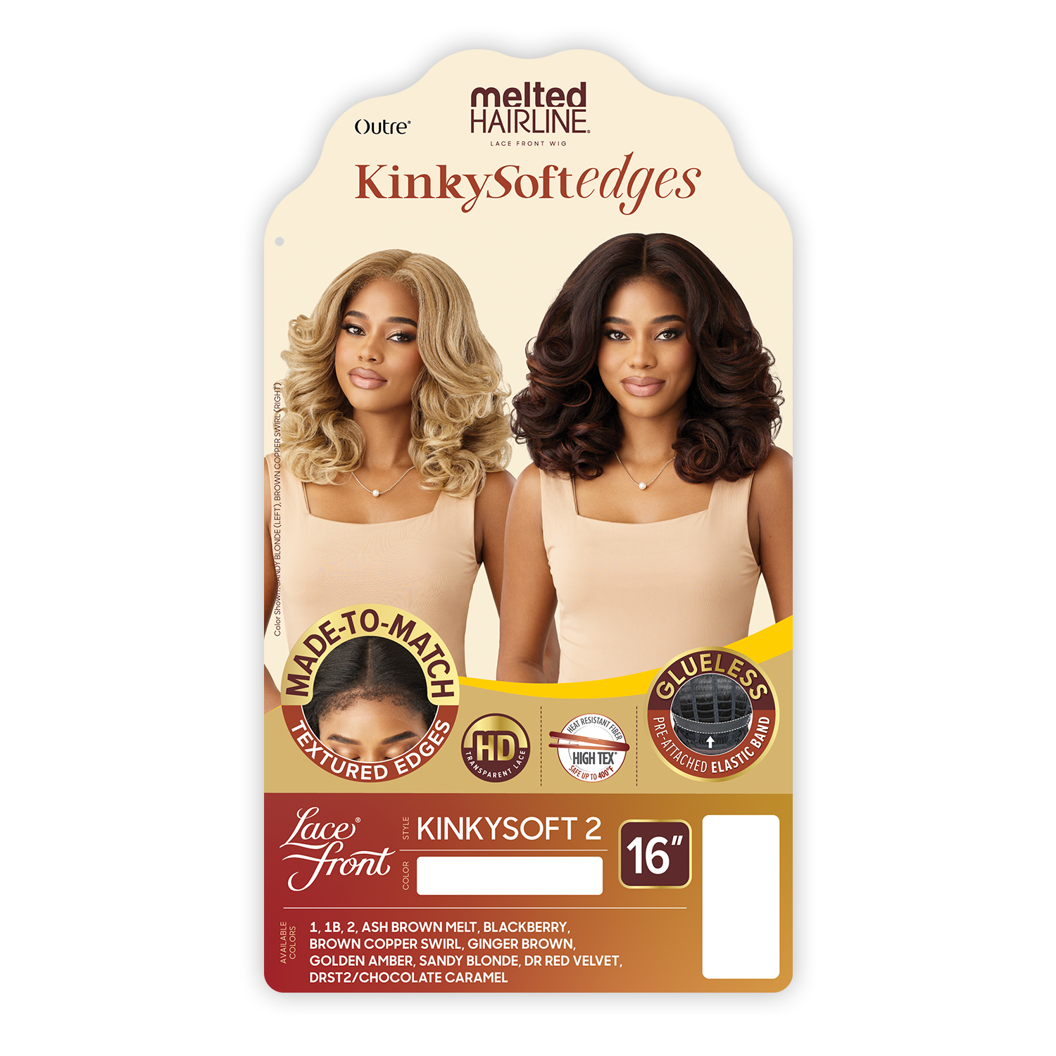 Outre HD Lace Front Wig Melted Hairline Glueless KinkySoftedges Kinkysoft 2