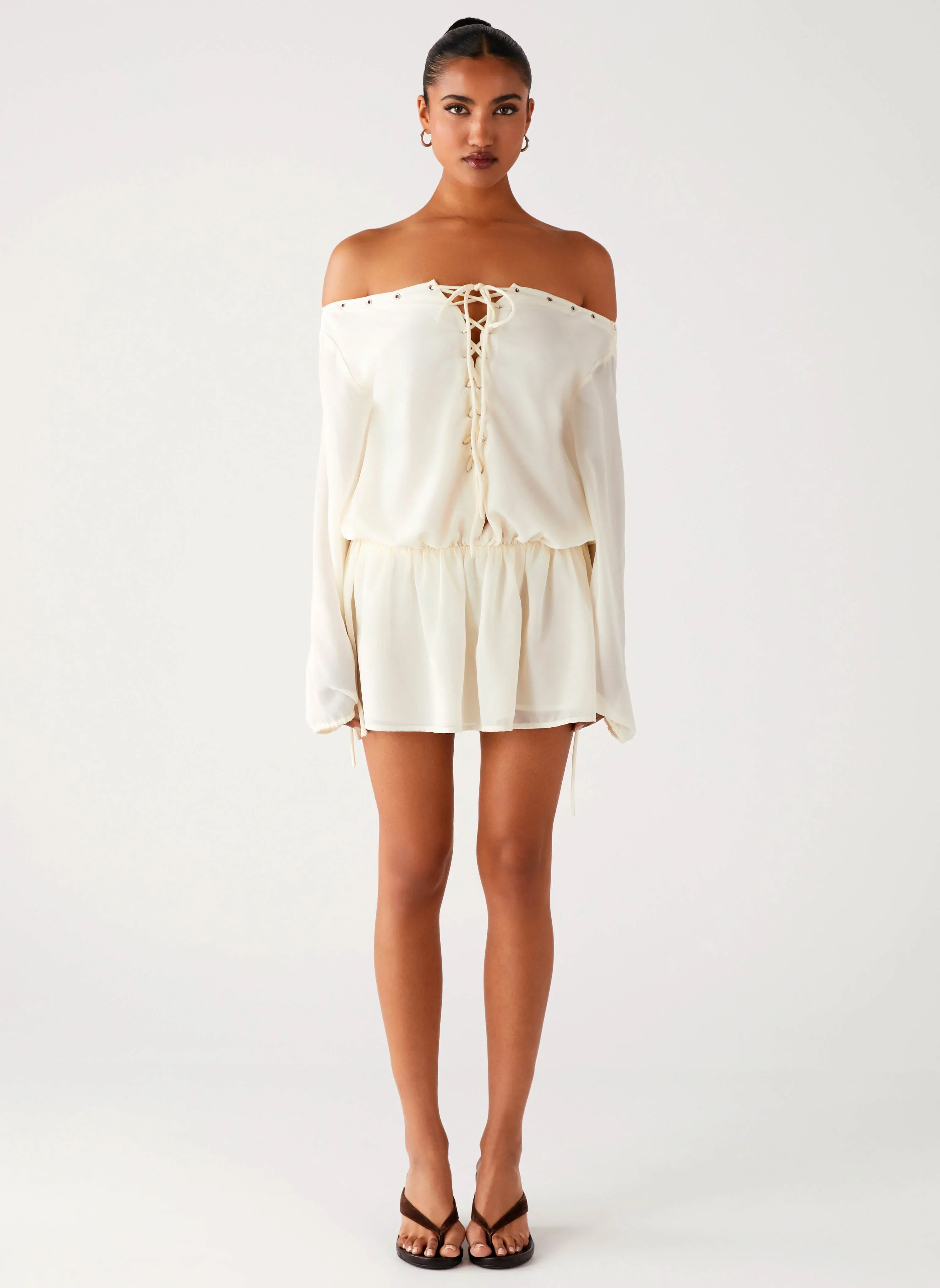 Astaria Mini Dress - Ivory