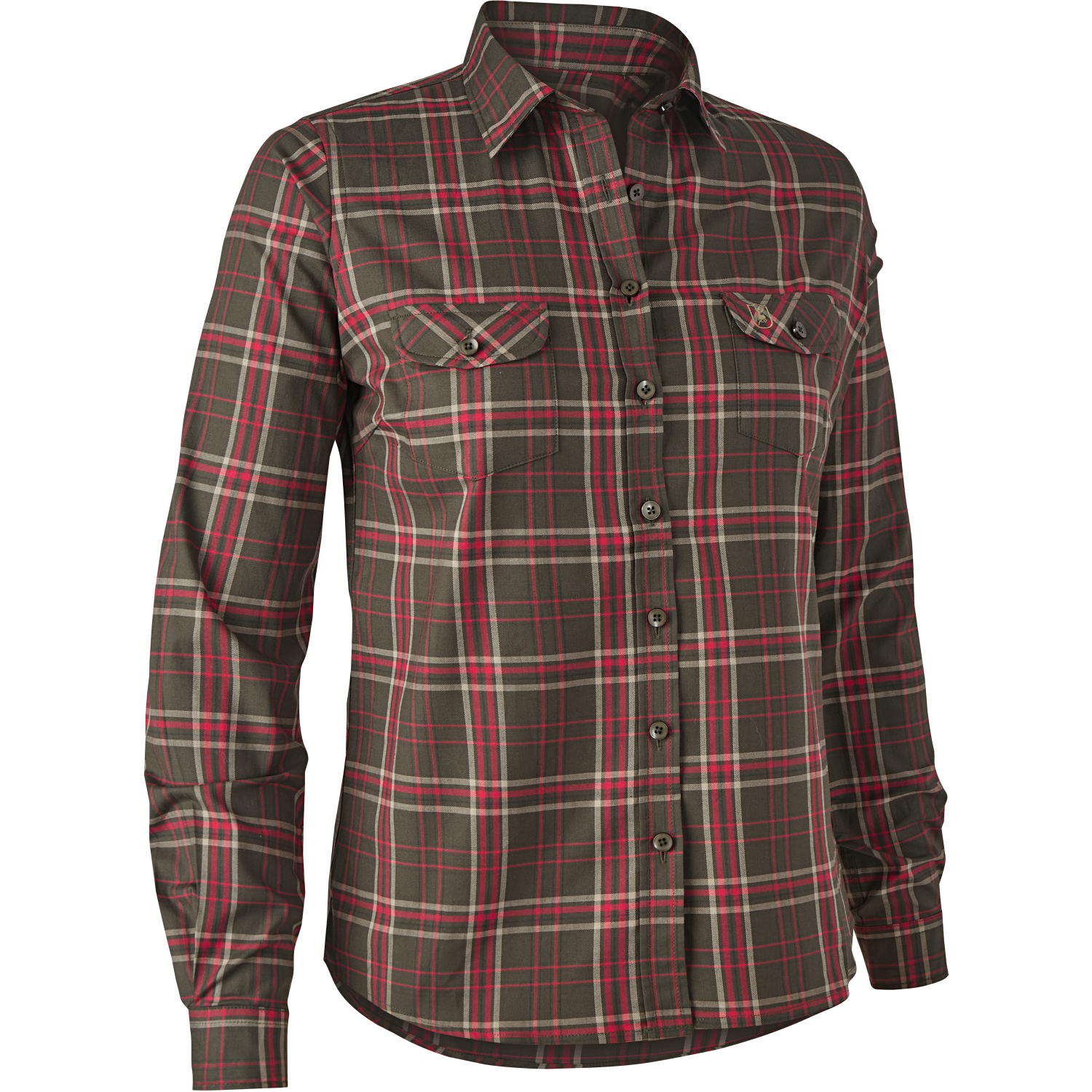 Lady Elena Shirt Women (Green Check)