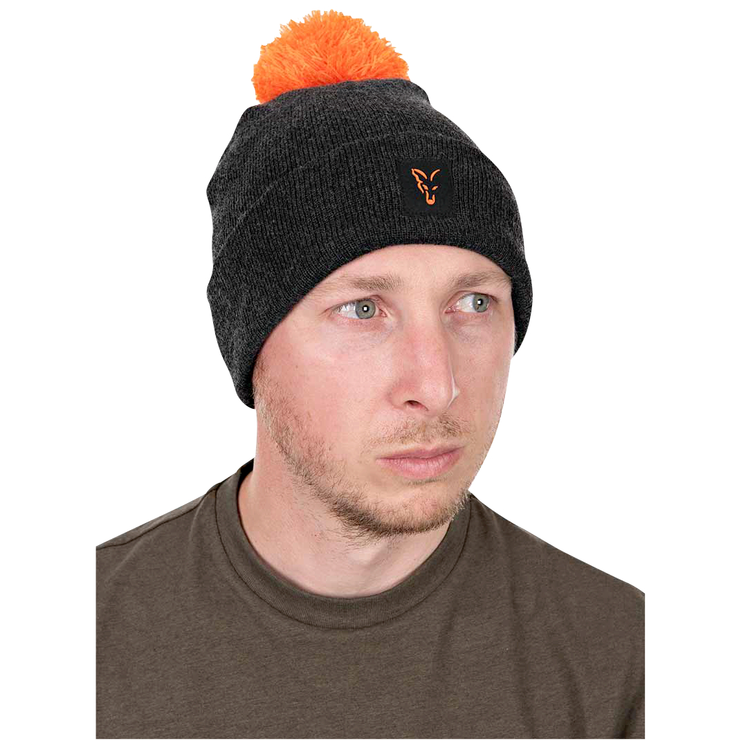 Fox Collection Bobble Hat (Green\/Black)
