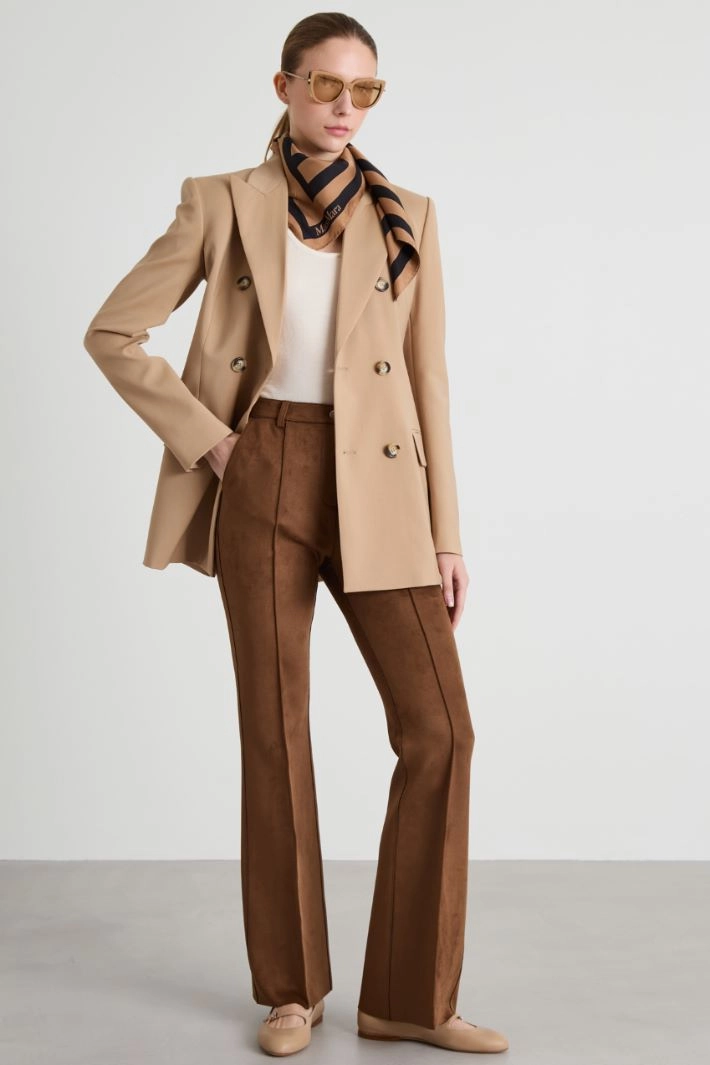 Fitted wool blazer - CAMEL