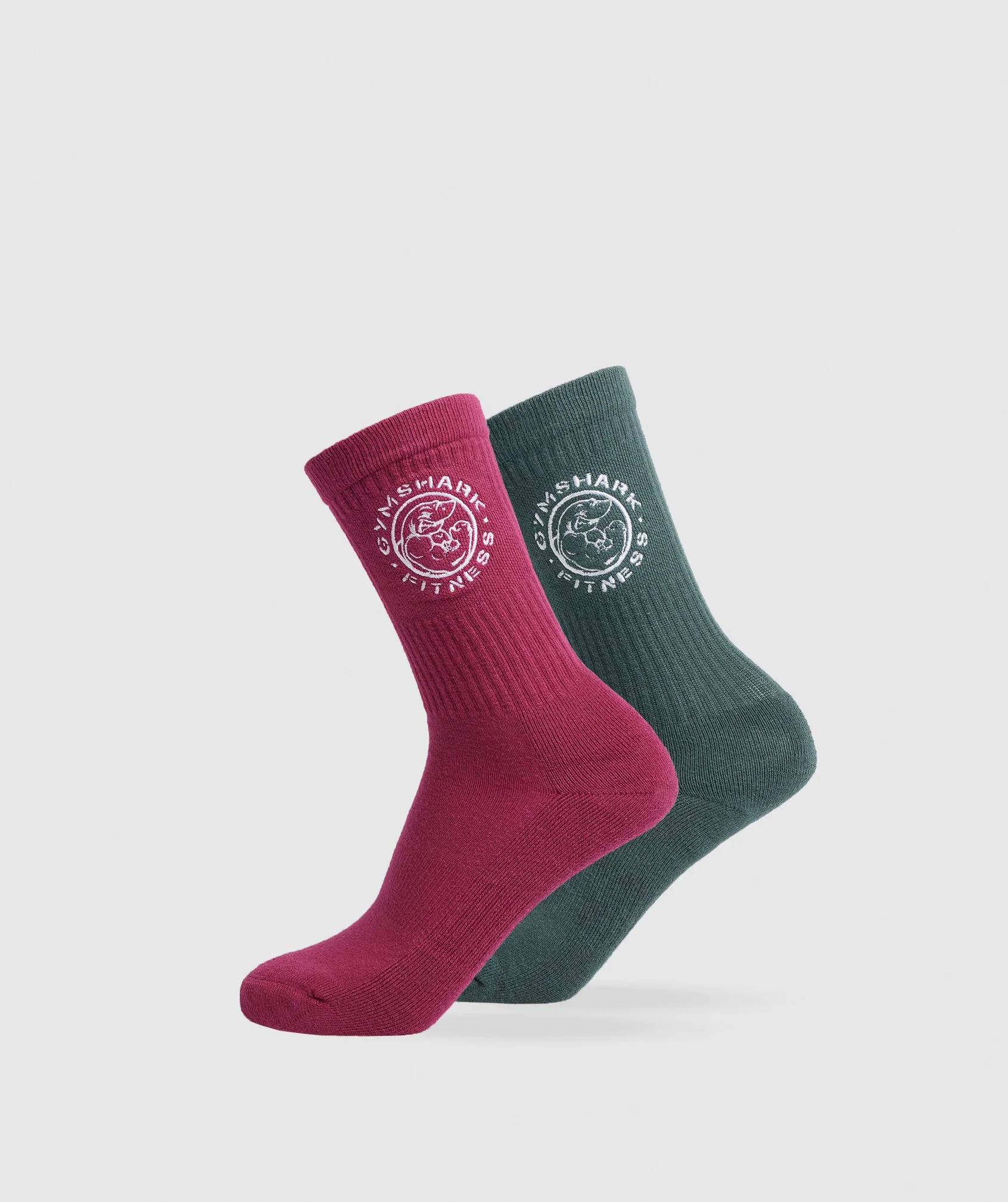 Legacy Crew 2pk Raspberry Pink/Fog Green