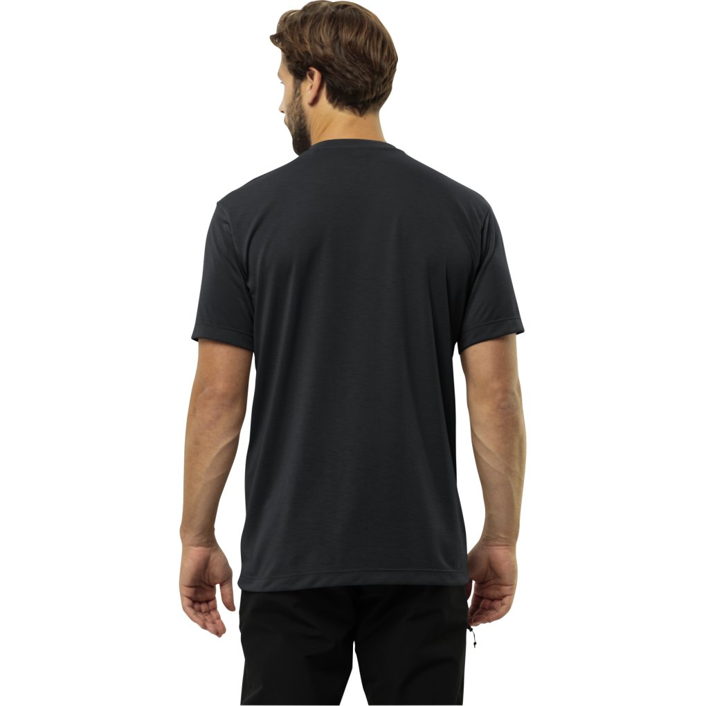 Jack Wolfskin Vonnan Short Sleeve Shirt Men - phantom