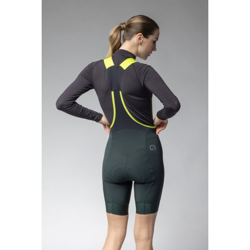 Alé PR-E Magic Colour Winter Bibshorts Women - scotland green