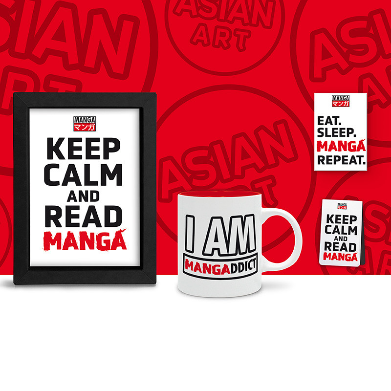 Asian Art MAGNET + MAGNETIC BOOKMARK + MUG 320ml + KRAFT FRAME