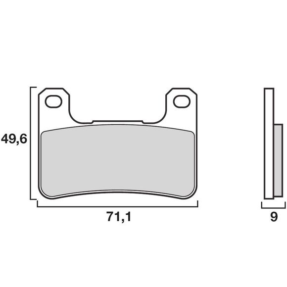 Brembo LA Sinter Metal Sintered Front Brake PadsRef: 07SU27LA