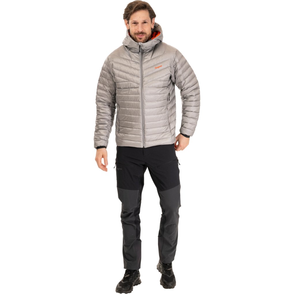Bergans Rabot Light Down Jacket Hood Men - lava