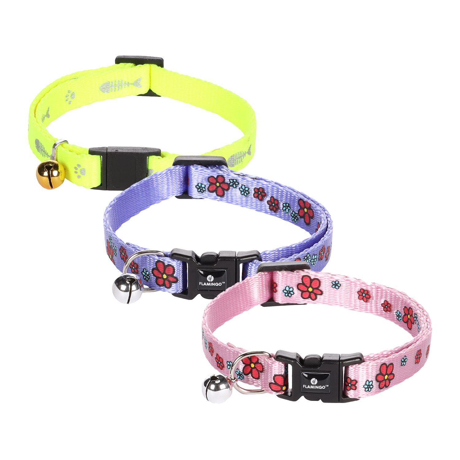 Flamingo Ziggi Cat Collar - Lilac