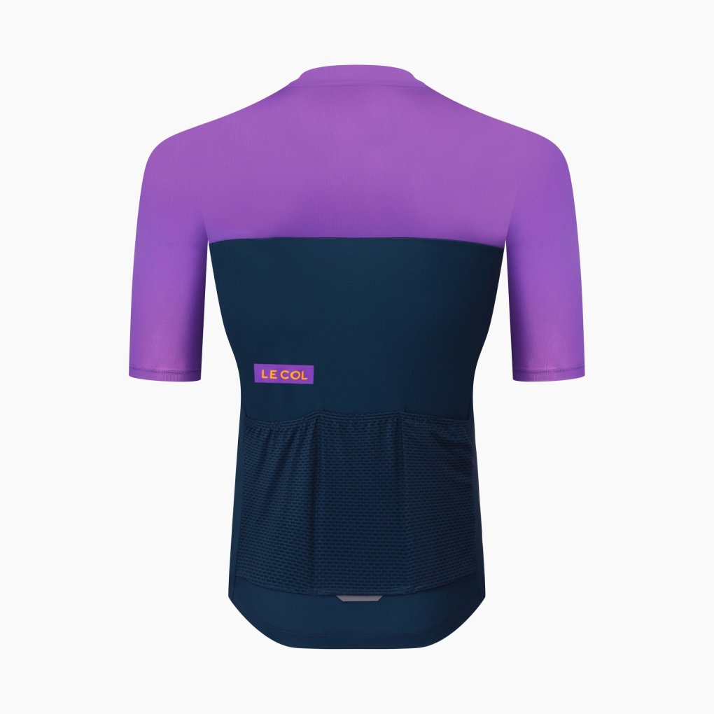 Le Col Sport Jersey Men - Navy/Verbena Purple
