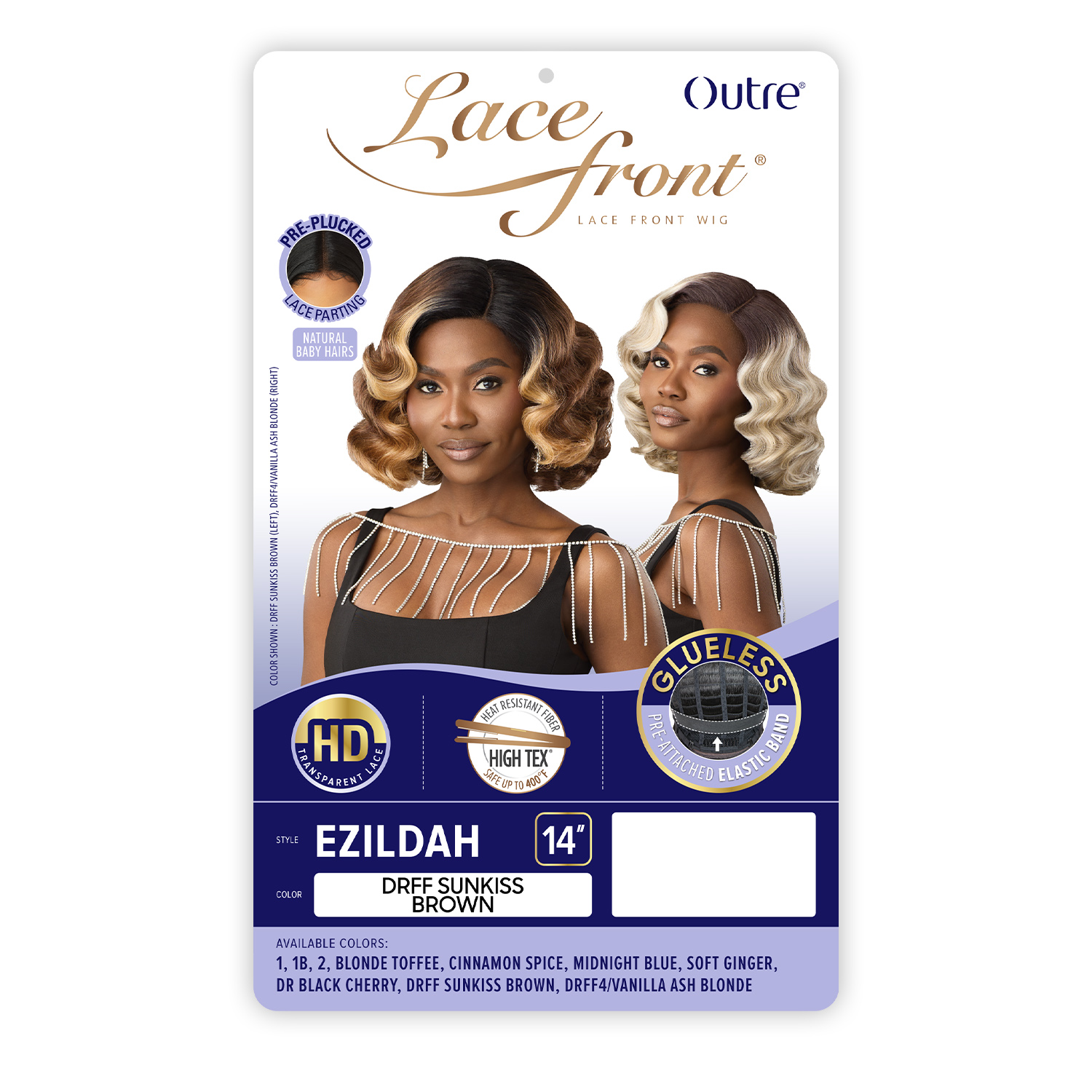 Outre HD Lace Front Wig Glueless Ezildah