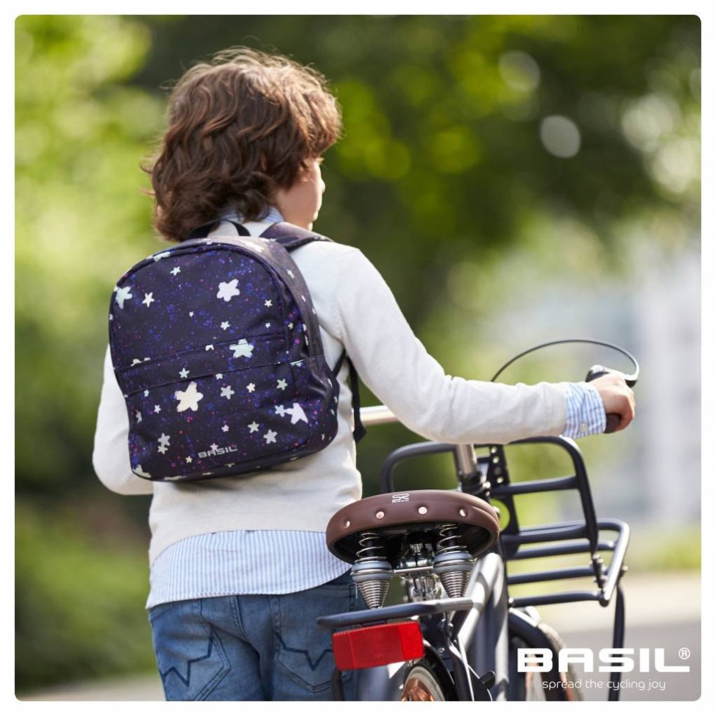 Basil Stardust Bike Backpack Children 18L - nightshade