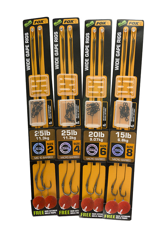 Fox EDGES™ Wide Gape Ready Rigs - Gravelly Brown