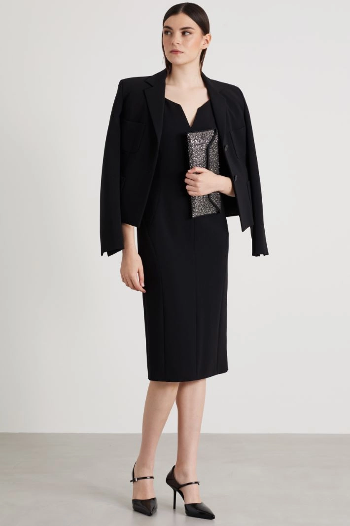 Cady sheath dress - BLACK