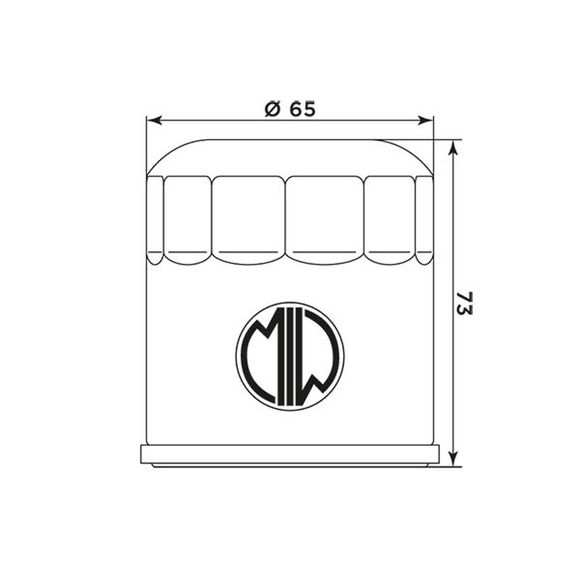 Meiwa BU10003 Original Type Oil FilterRef: MEI0006 / 268177