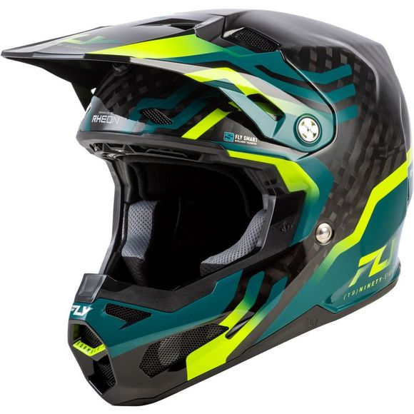 Fly FORMULA S cross helmet - CARBON BYTE 2026 - Yellow / BlackRef: FL1776