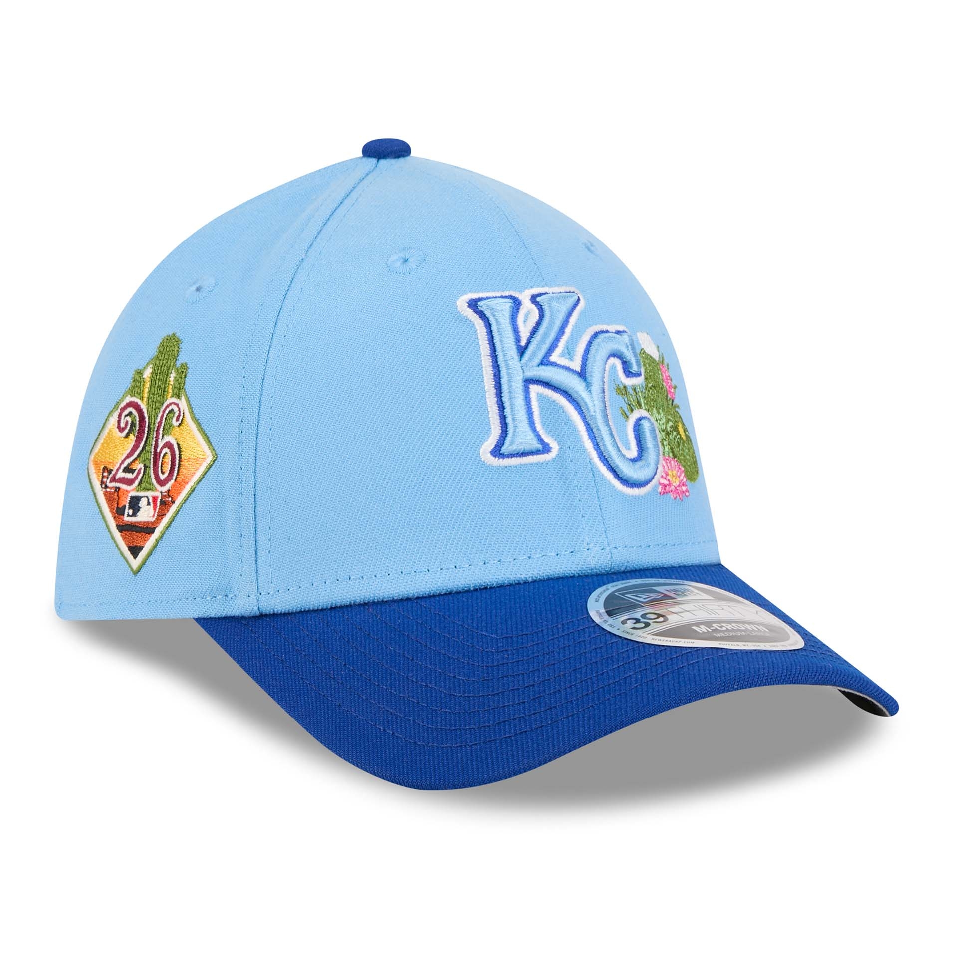 Kansas City Royals 2026 MLB Spring Training 39THIRTY M-Crown Flex Cap Blue