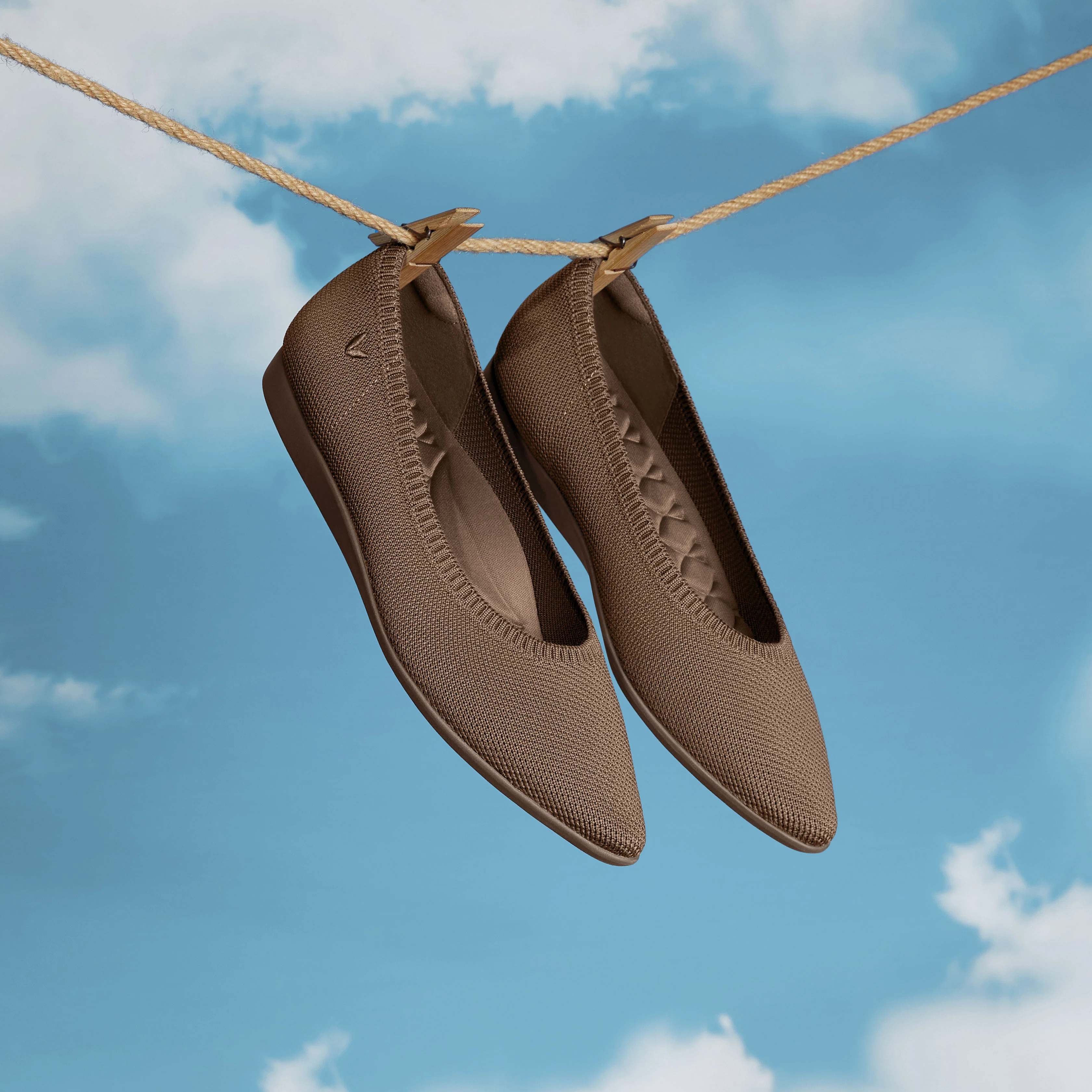 Lightweight Pointed-Ballet Flats (Aria Walker)