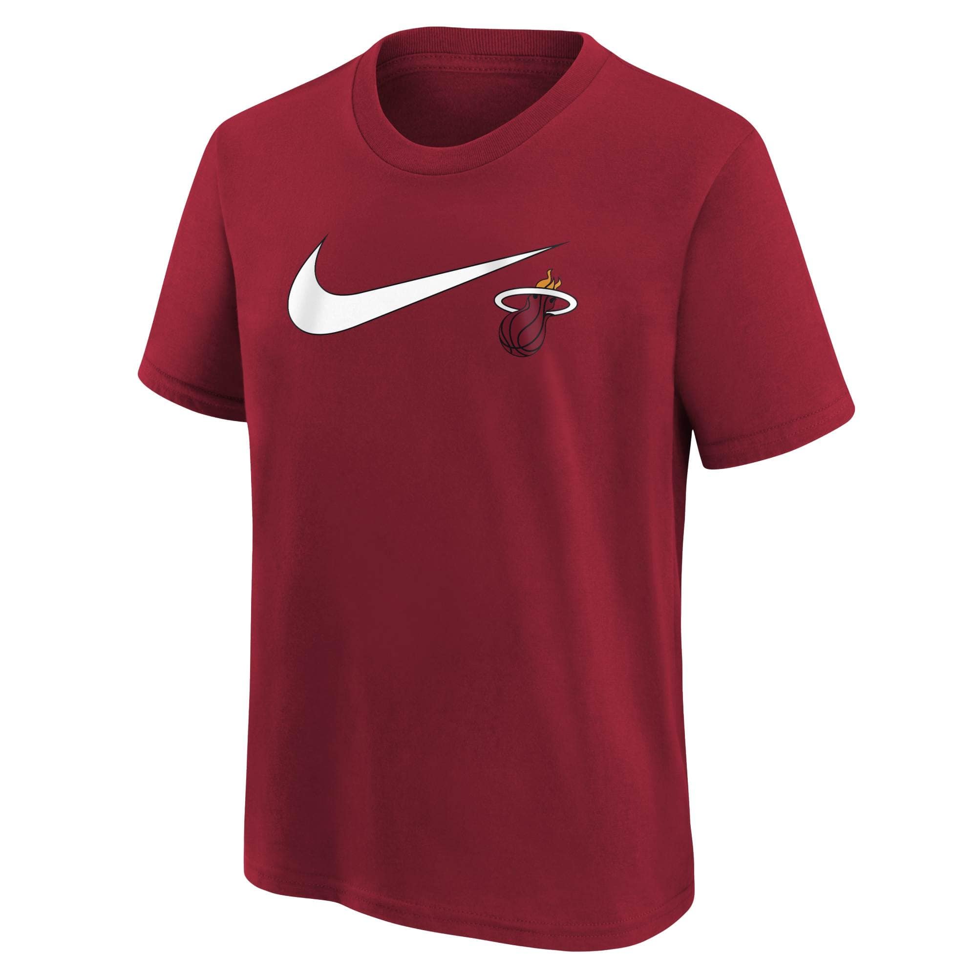 Miami Heat Nike Swoosh Logo NBA T-Shirt Red (YOUTH)