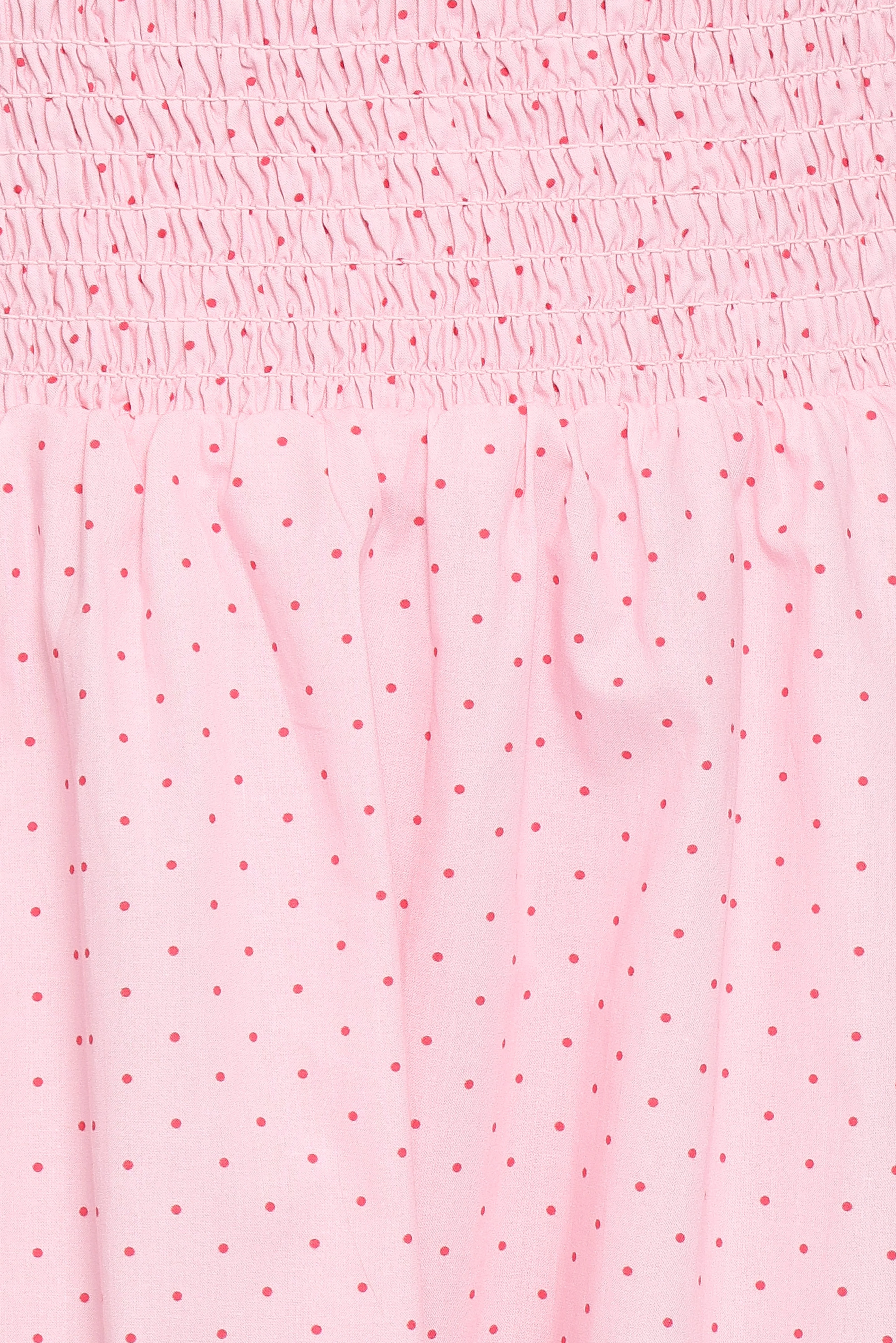 Leticia Midi Dress - Pink Polka Dot