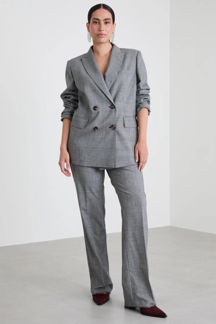 Wool batavia blazer - GREY