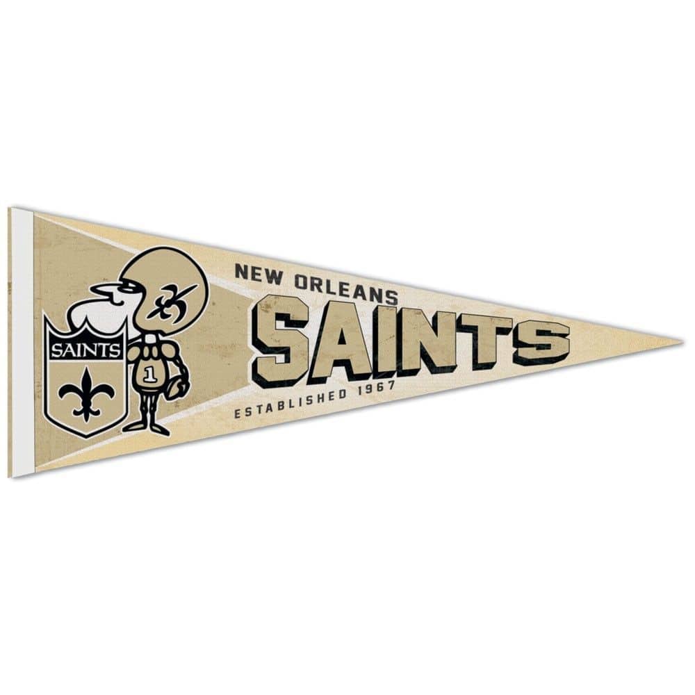 New Orleans Saints Premium Throwback NFL Pennant