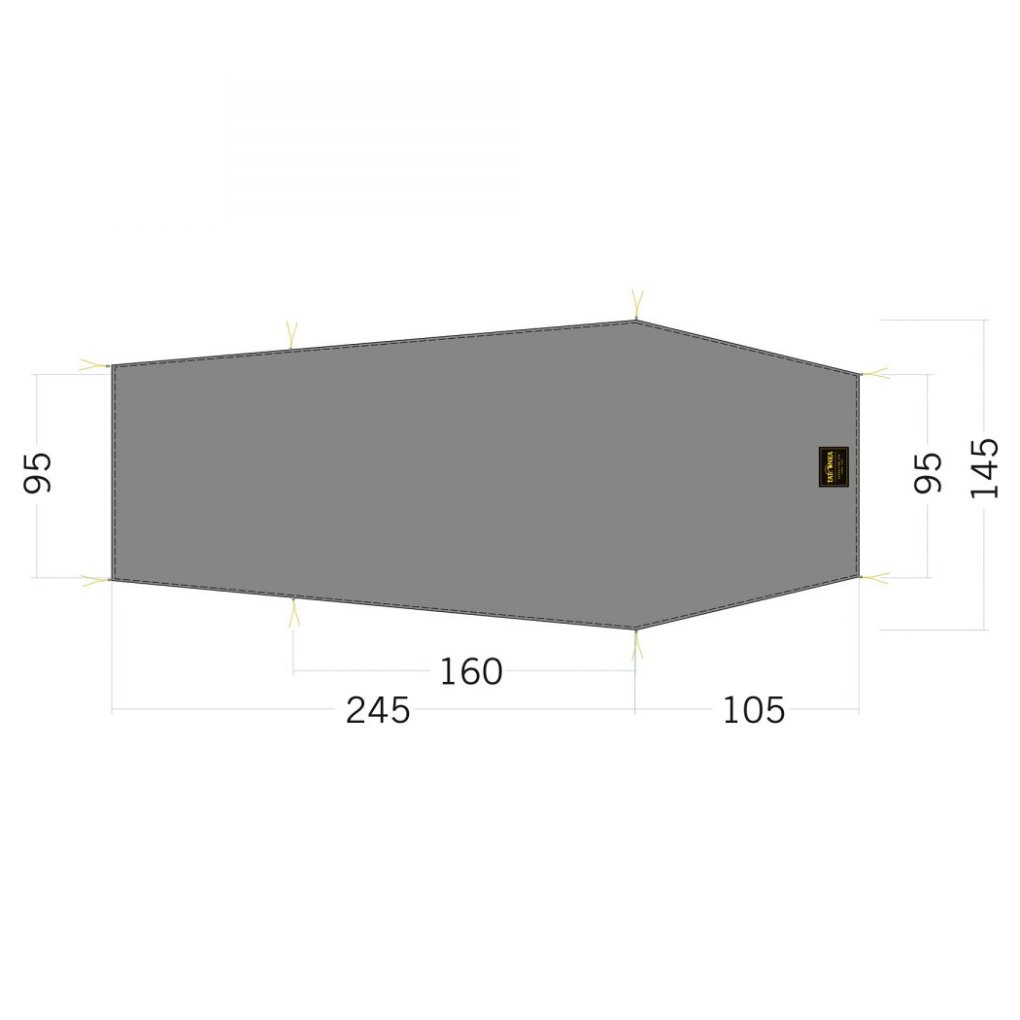 Tatonka Floor Sheet LT Gargia 2 - stone grey olive