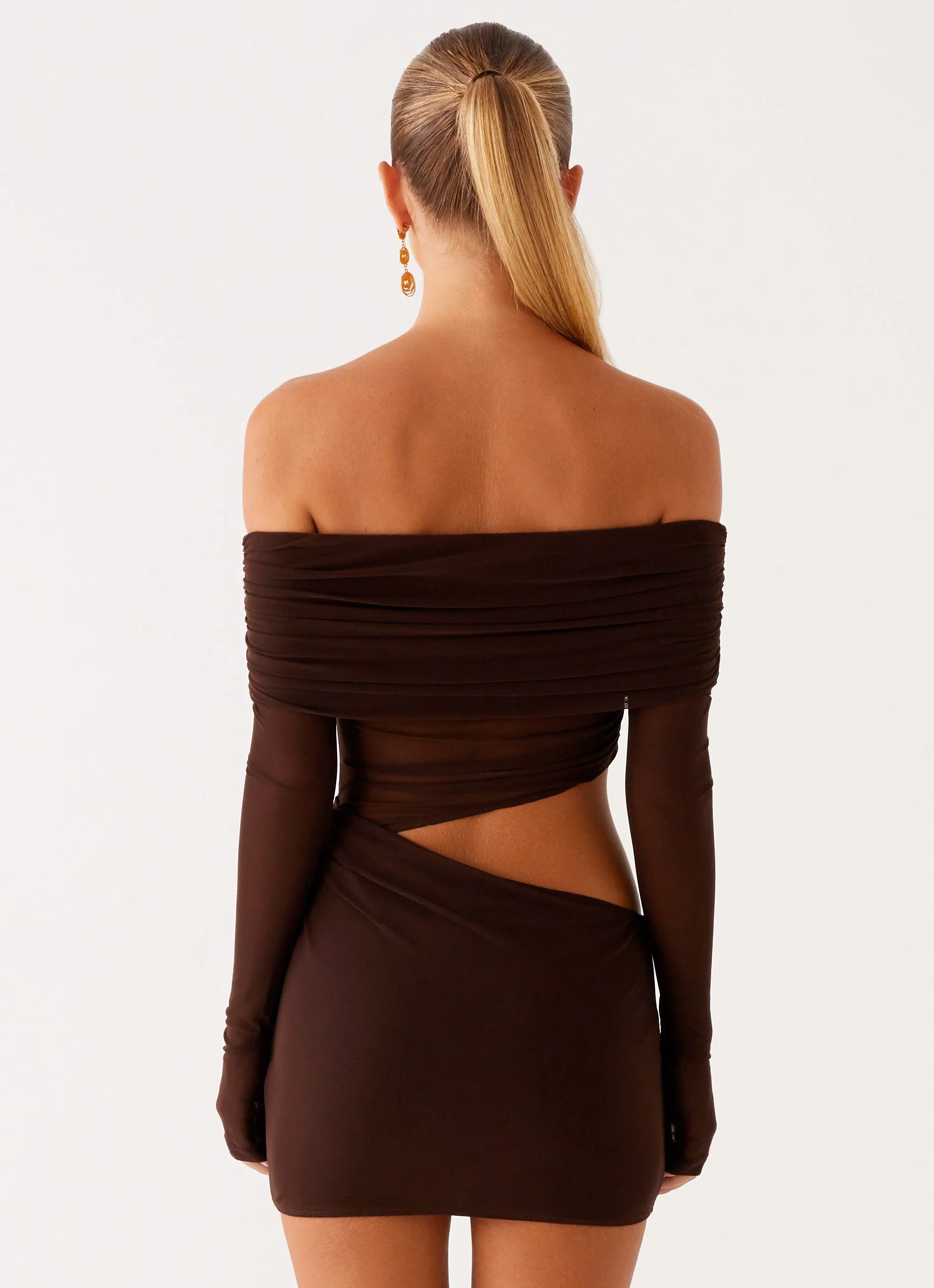 Emery Mini Dress - Chocolate