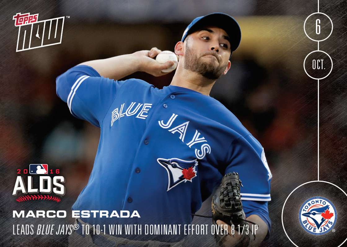 Marco Estrada - 10/6/16 TOPPS NOW® Card 546 - Print Run: 186