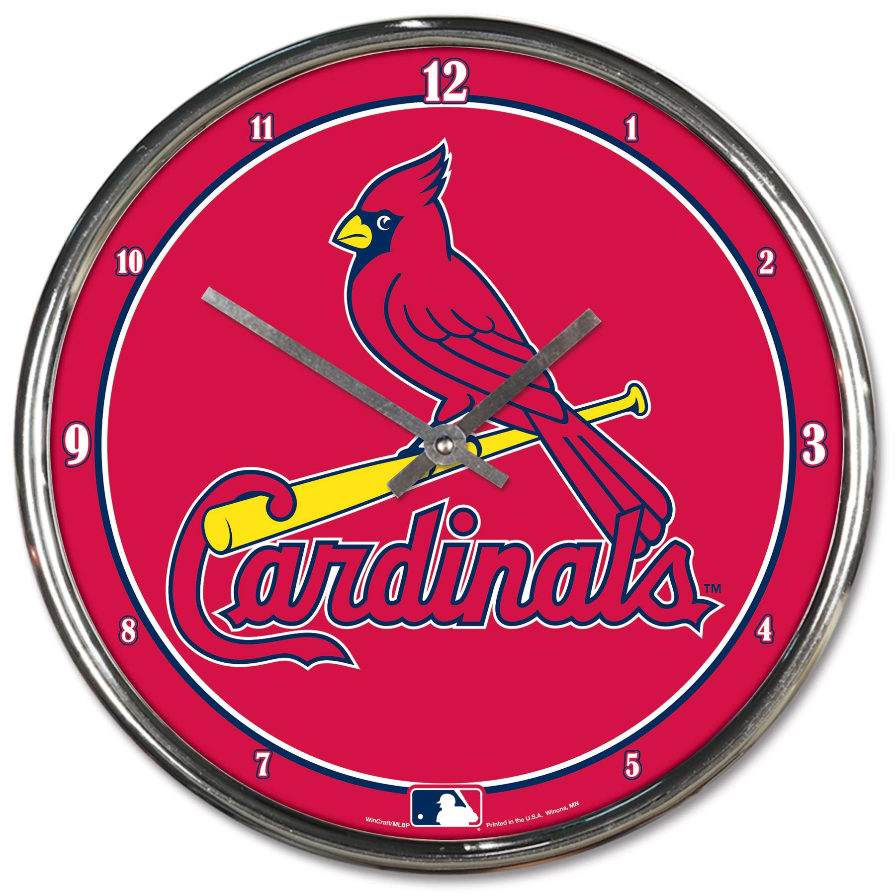 St. Louis Cardinals WinCraft Chrome MLB Wall Clock