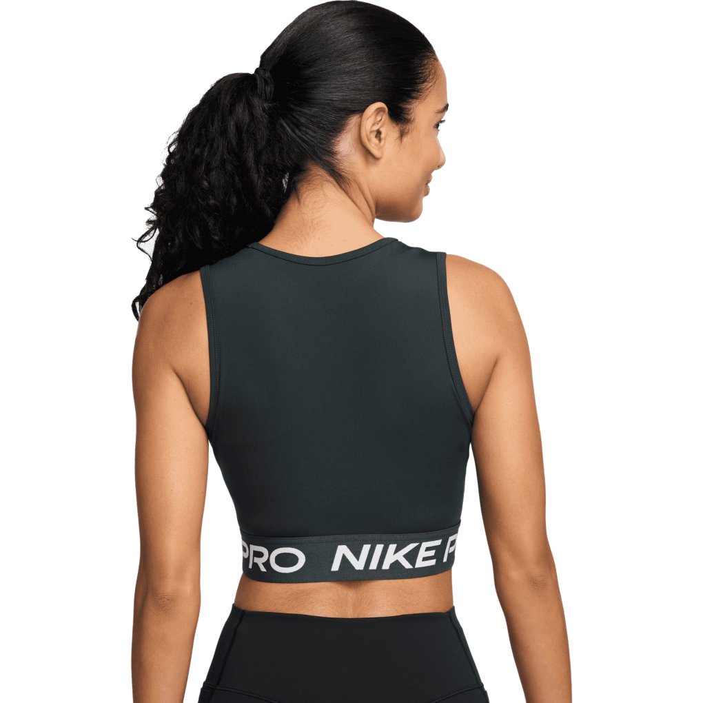 Nike Pro Dri-Fit Crop Tank Top Women - seaweed/white FZ3615-390