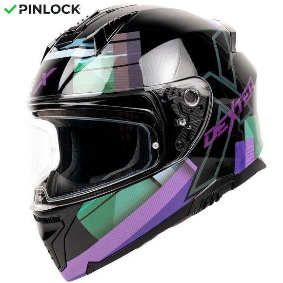Casque intégral Dexter ELEVEN WONDERWORLD - Noir / VioletRef : DX0624