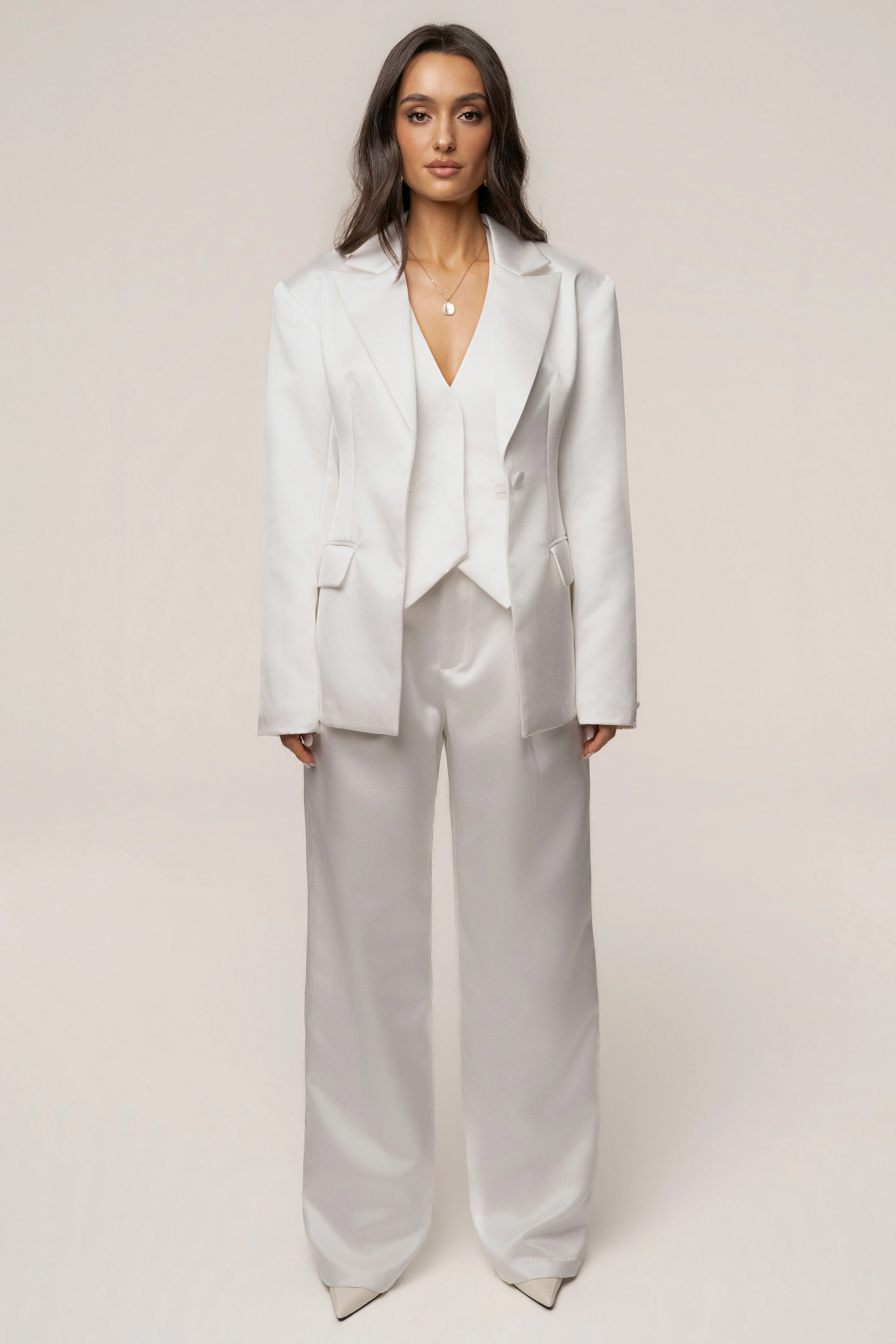White City Nights Satin Trouser