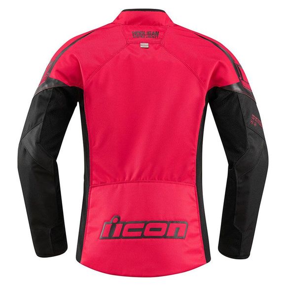 Icon HOOLIGAN WOMENS Motorcycle Jacket - RedRef: IC0769