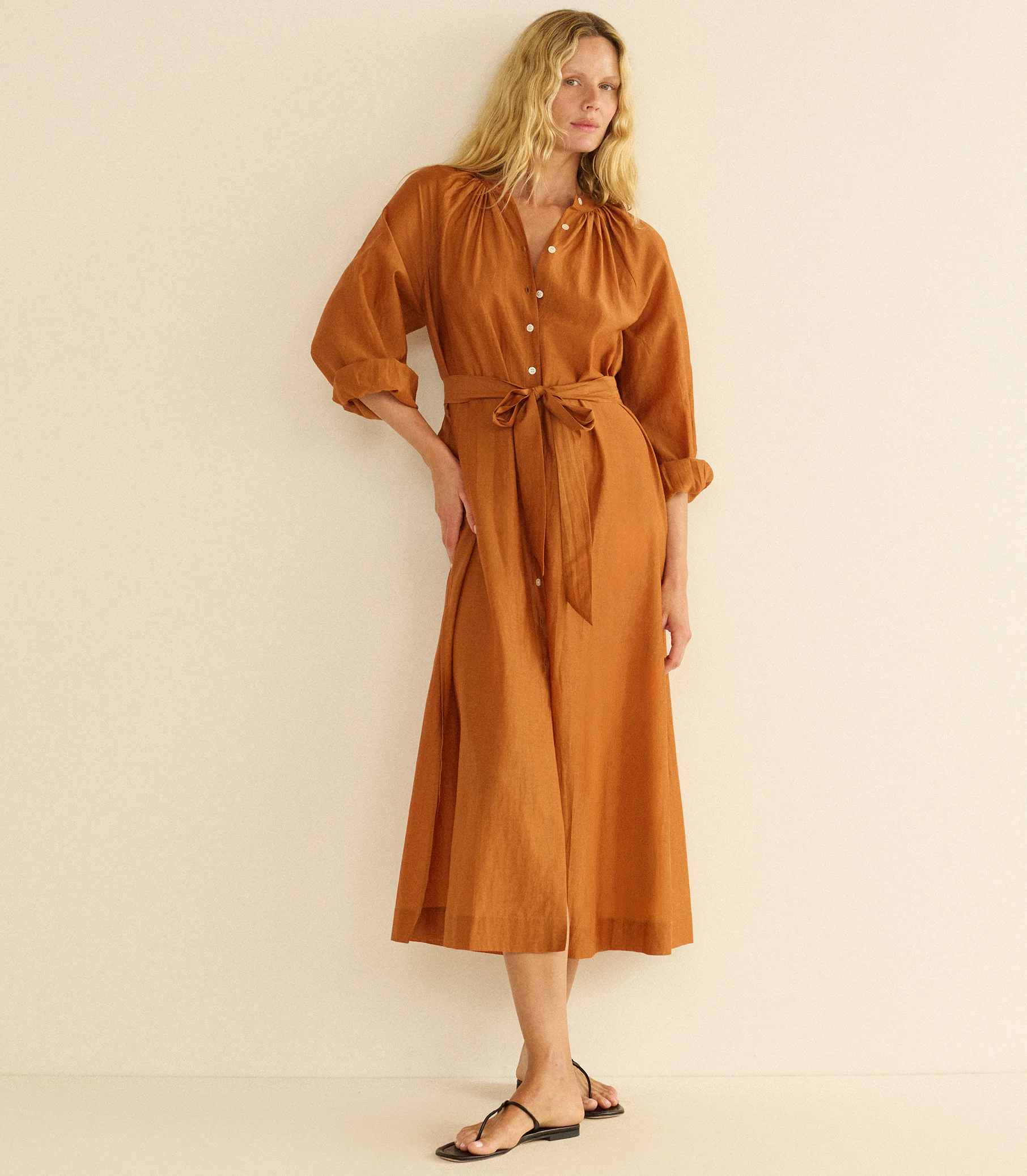 Joliane Midi Dress - Coconut