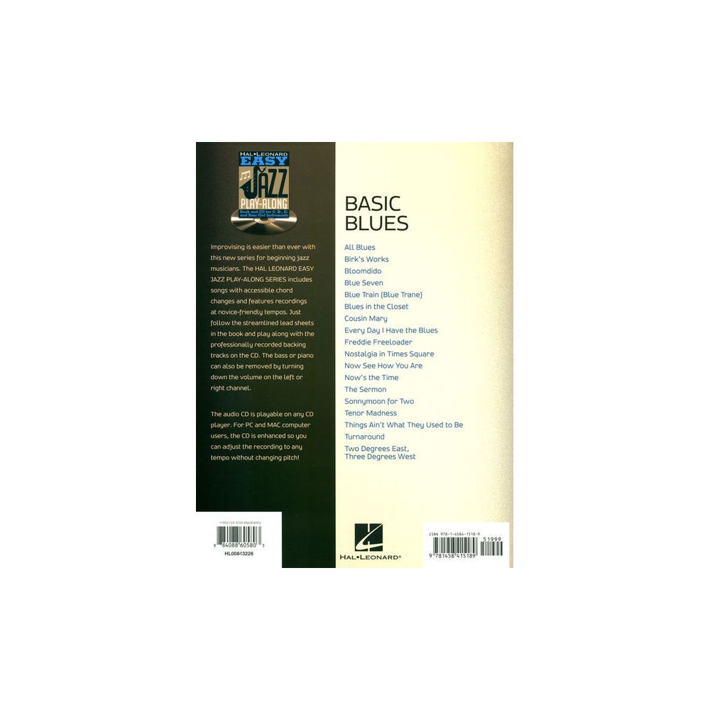 Hal Leonard Easy Basic Blues Play Along – Thomann Ireland