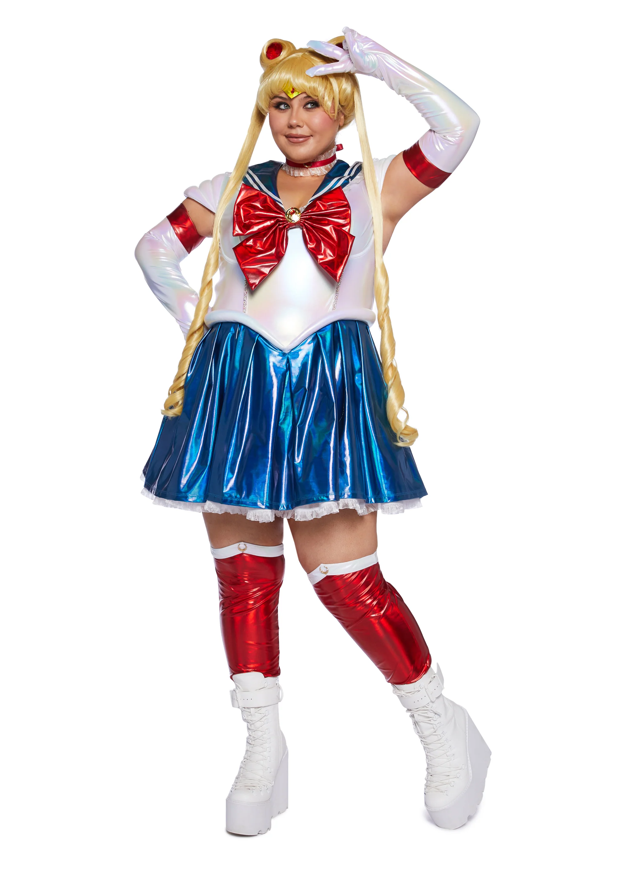 Plus Celestial Sailor Premium Costume And Wig Set