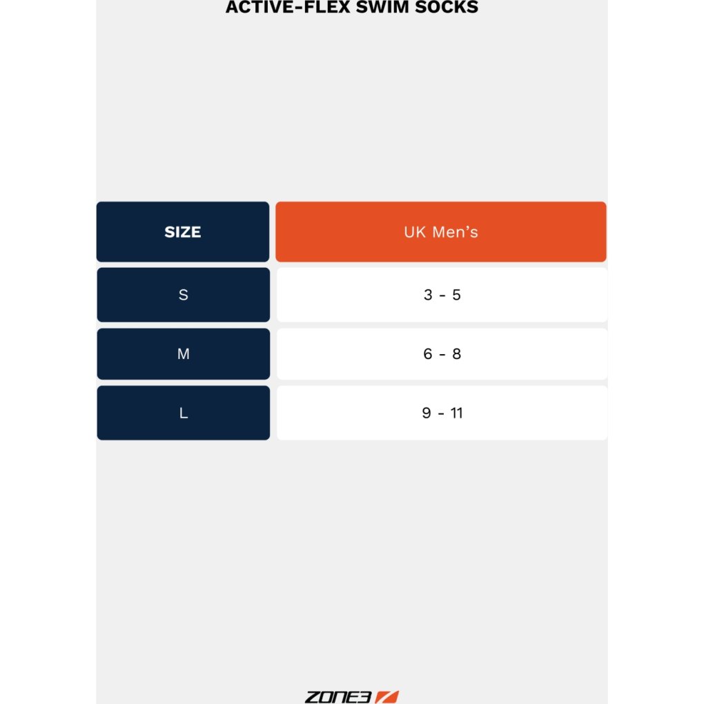 Zone3 Active-Flex Swim Socks - grey/orange