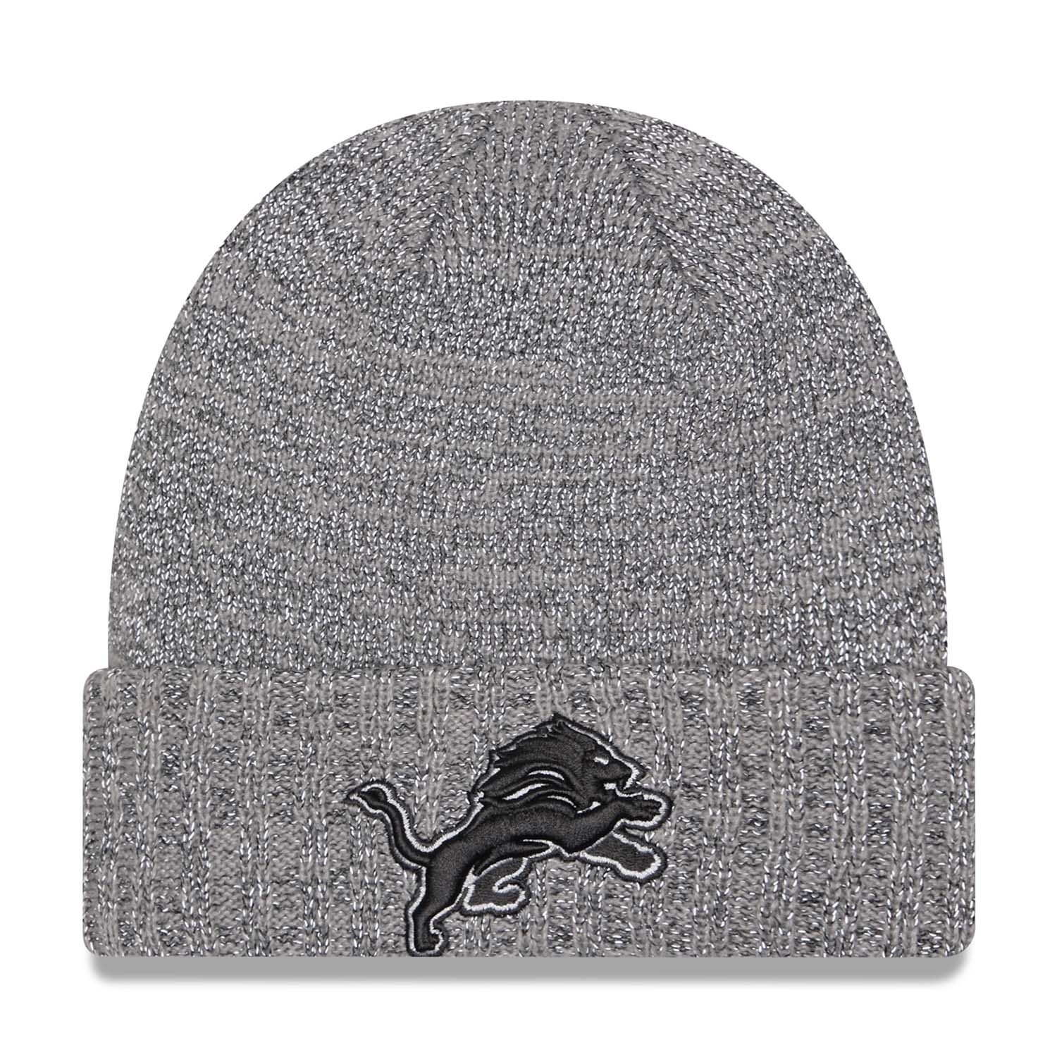 Detroit Lions Reflective NFL Beanie Gray