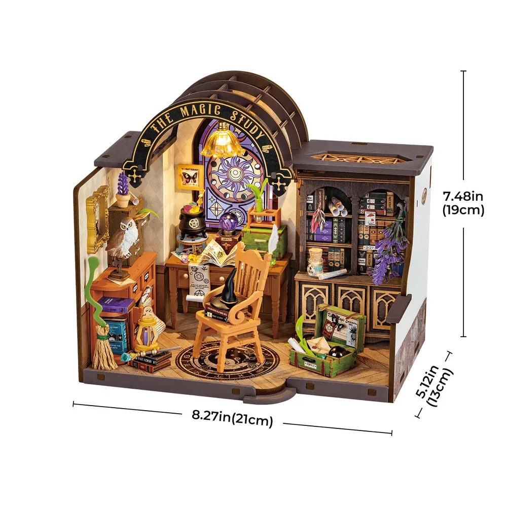 The Magic Study DIY Miniature House, Robotime DG166