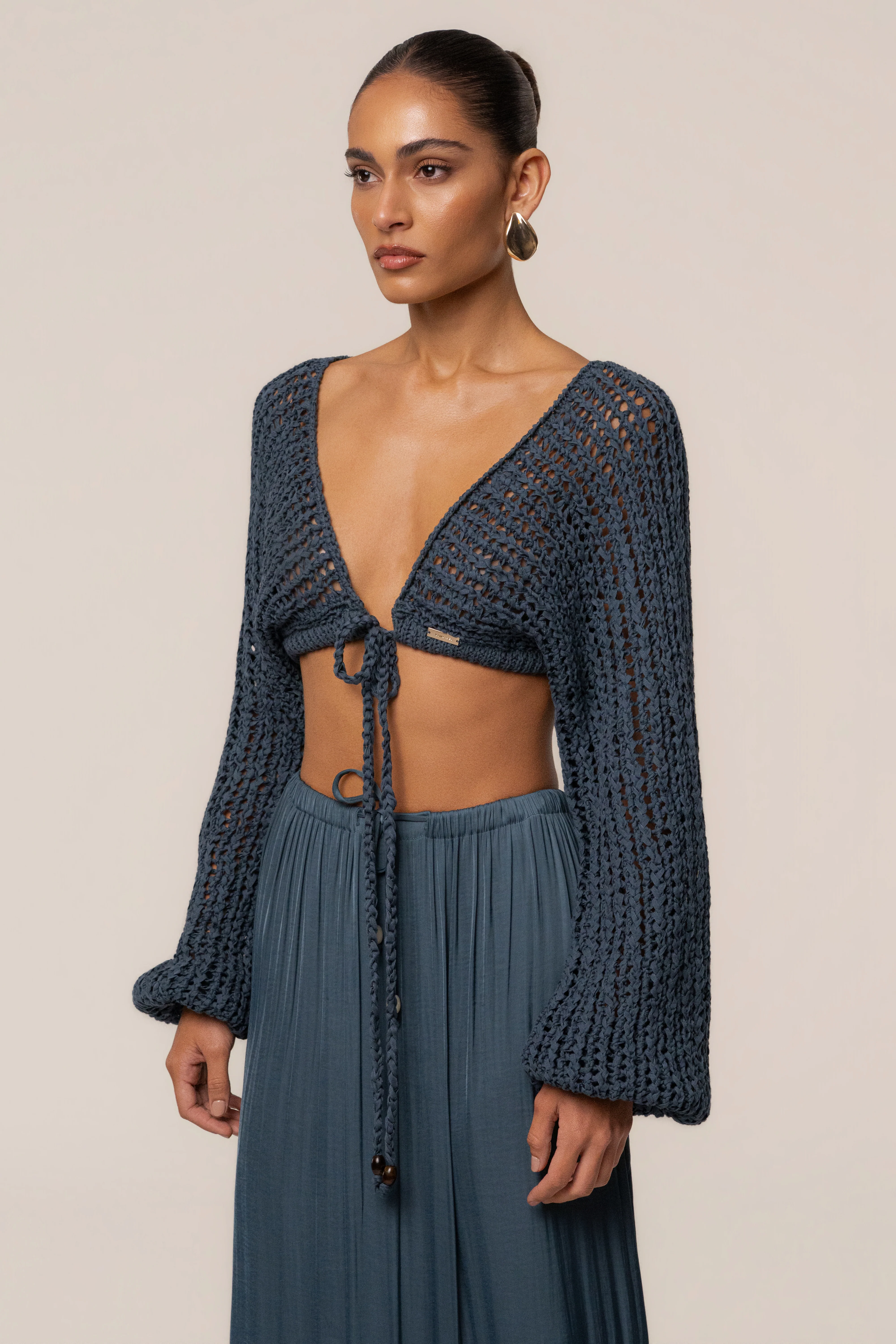 Teal Deep Waters Crochet Top
